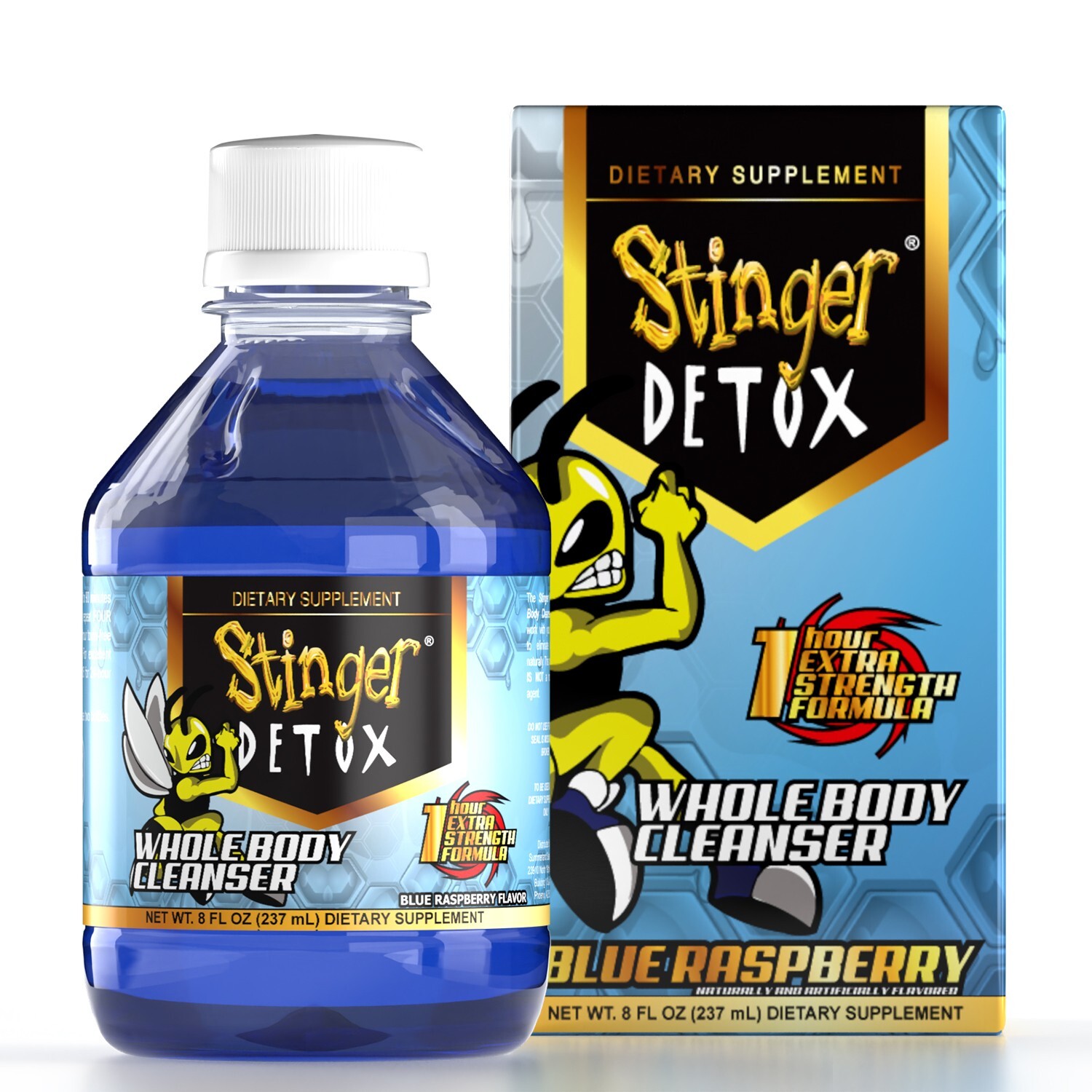 Stinger Detox Whole Body Cleanser 1-Hour Extra Strength | 3 Flavors | 8 FL OZ