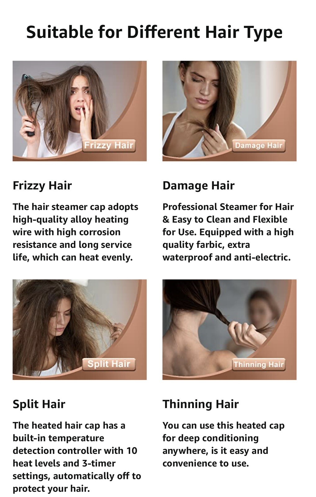 Electric Heating Steaming Hair Mask Cap Limited Edition 110V US Plug+US Seller