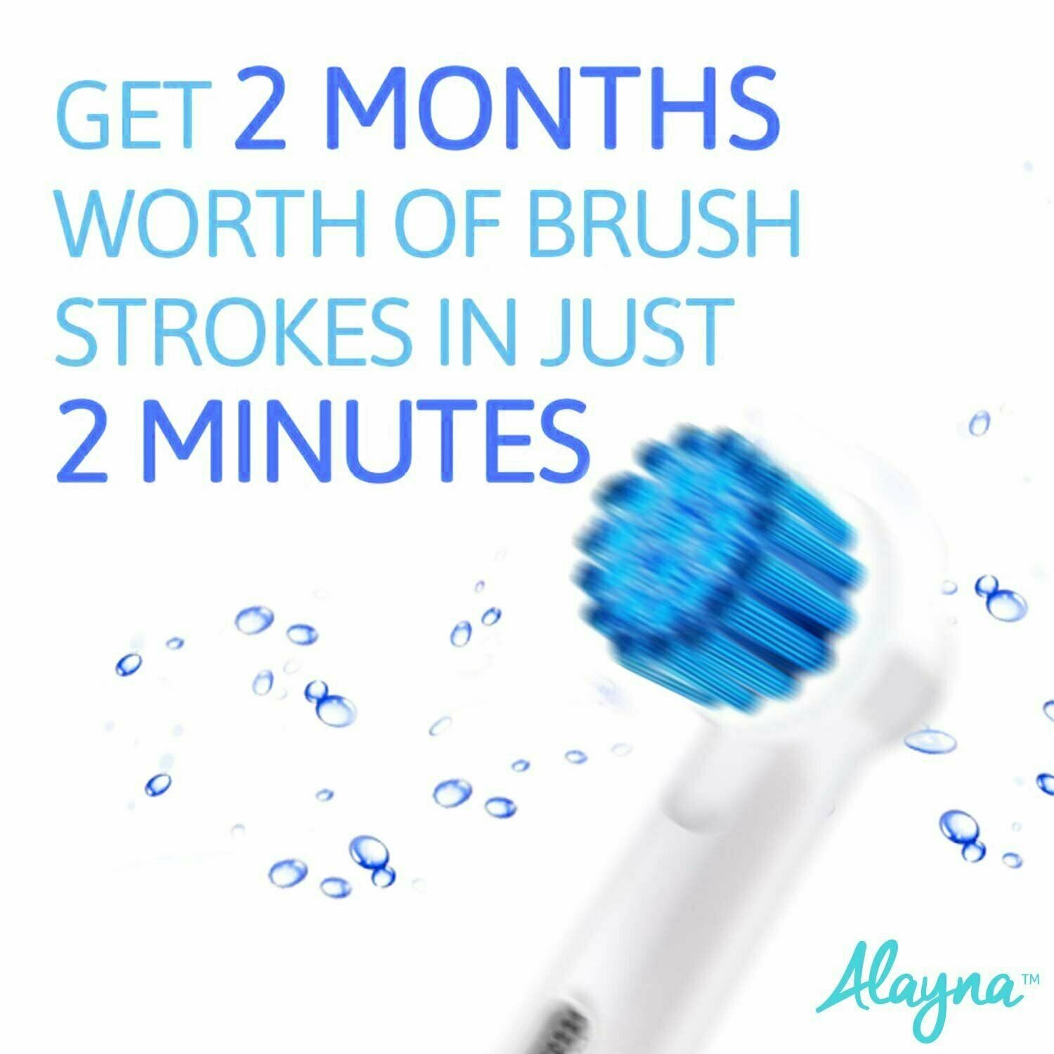 Alayna Replacement Toothbrush Heads for Sensitive Gums Compatible with Oral B 20