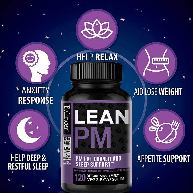 Lean Pm Nighttime Fat Burning Sleep Aid Supplements Improve Mood 120 Pills