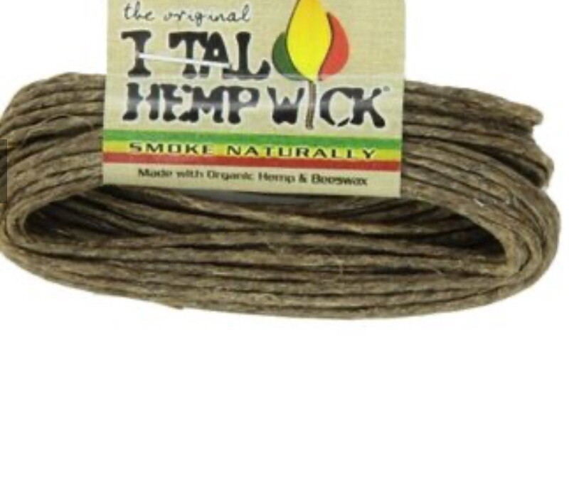 New Sealed Box 50ct Ital Hempwick Small Size 3.5ft