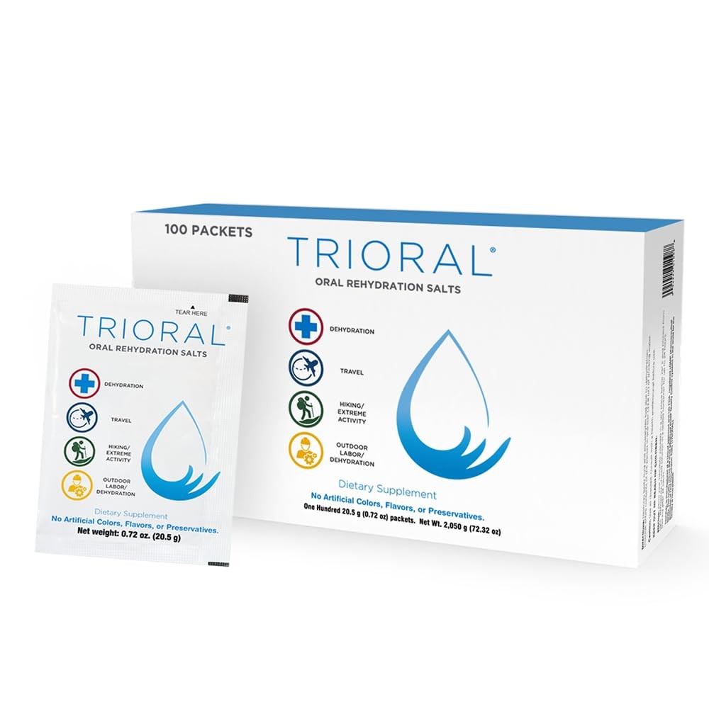 TRIORAL Rehydration Electrolyte Powder – Oral Rehydration Salts for Dehydrati…