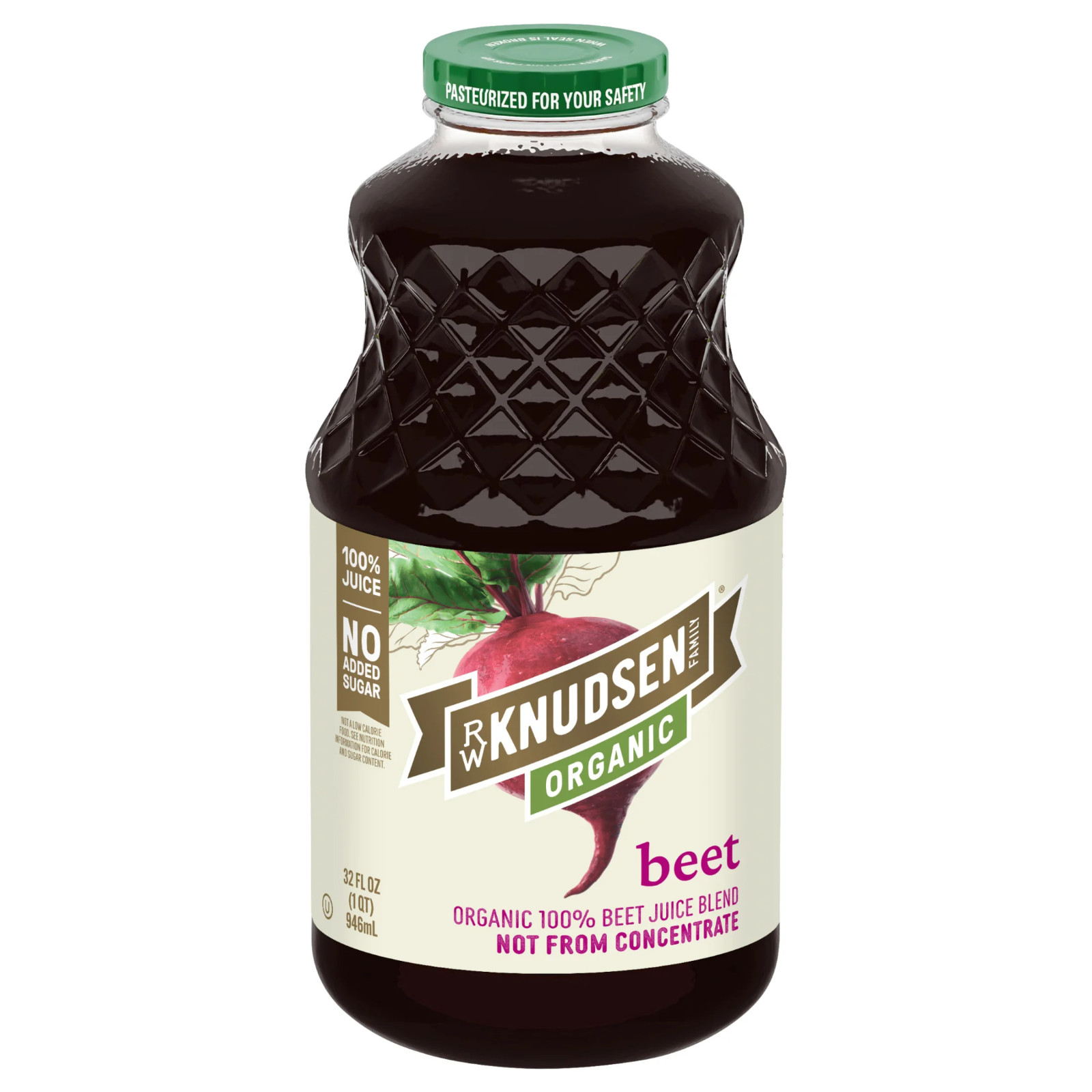 Organic Beet Juice Blend 32 oz Glass Bottle Shelf-Stable Pure Natural Drink