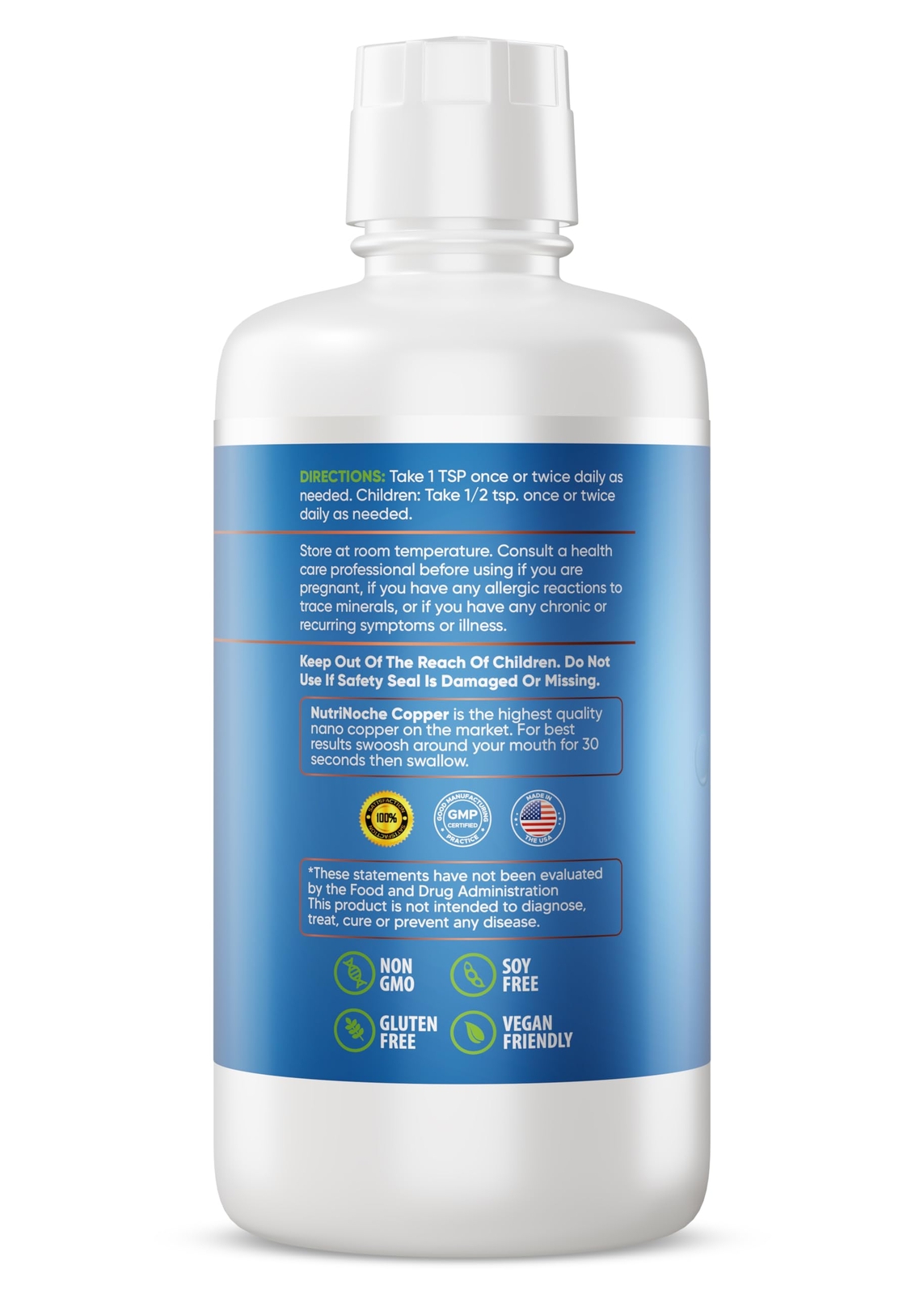 NutriNoche Liquid Colloidal Copper Supplement | 99.99% Ultra Pure Crystalline…