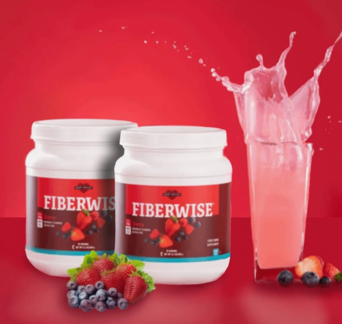 Melaleuca Fiberwise Berry Fiber Drink Supplement Sugar-Free 2-Pack 30 Servings
