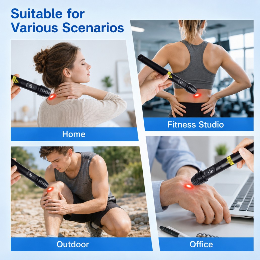 808nm 500mW Cold Laser Physiotherapy Device for Back Neck Chronic Pain Relief