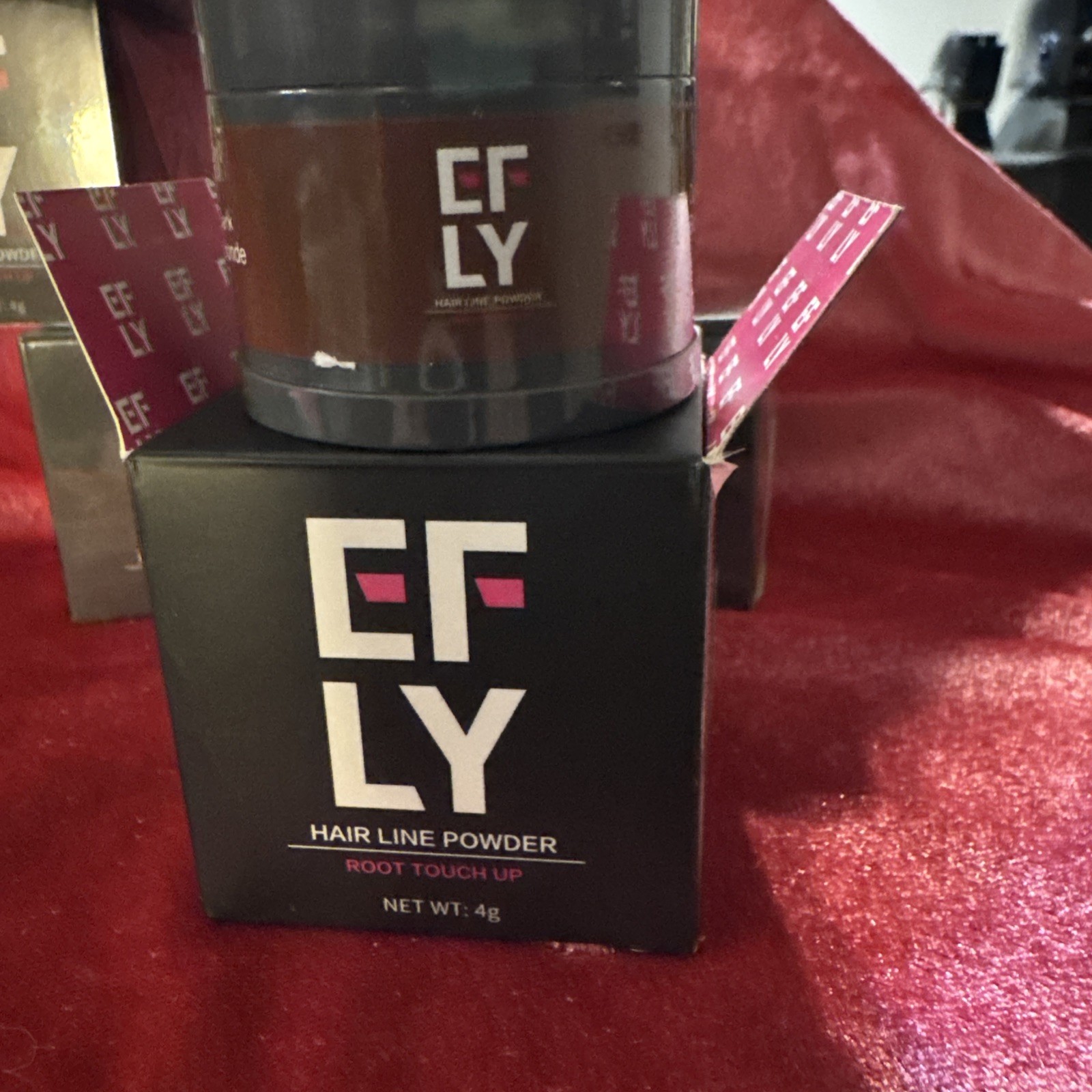 Efly Hairline Powder Dark Blonde 4 Grams Root Touchup Lot of 5 New in Seal Box