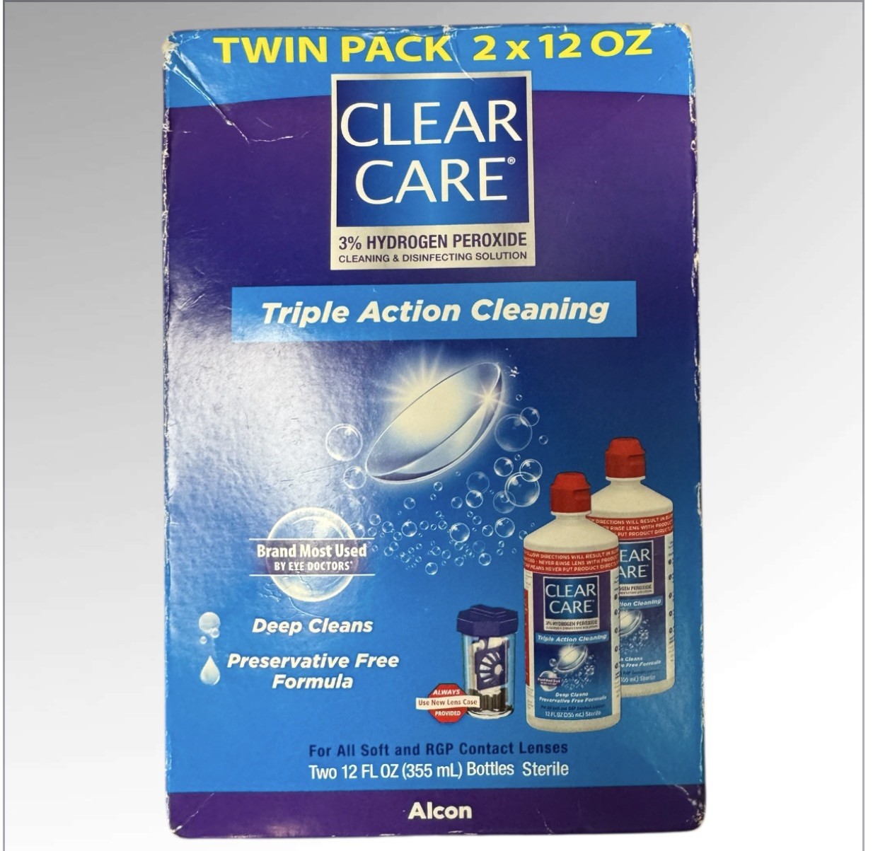 Alcon- Clear Care Triple Action Cleaning Twin Pack 2 x 12 Oz