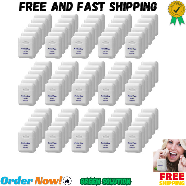 100 Pack Dental Floss Bulk Mint Flavored Floss Travel Oral Care Dental Floss …