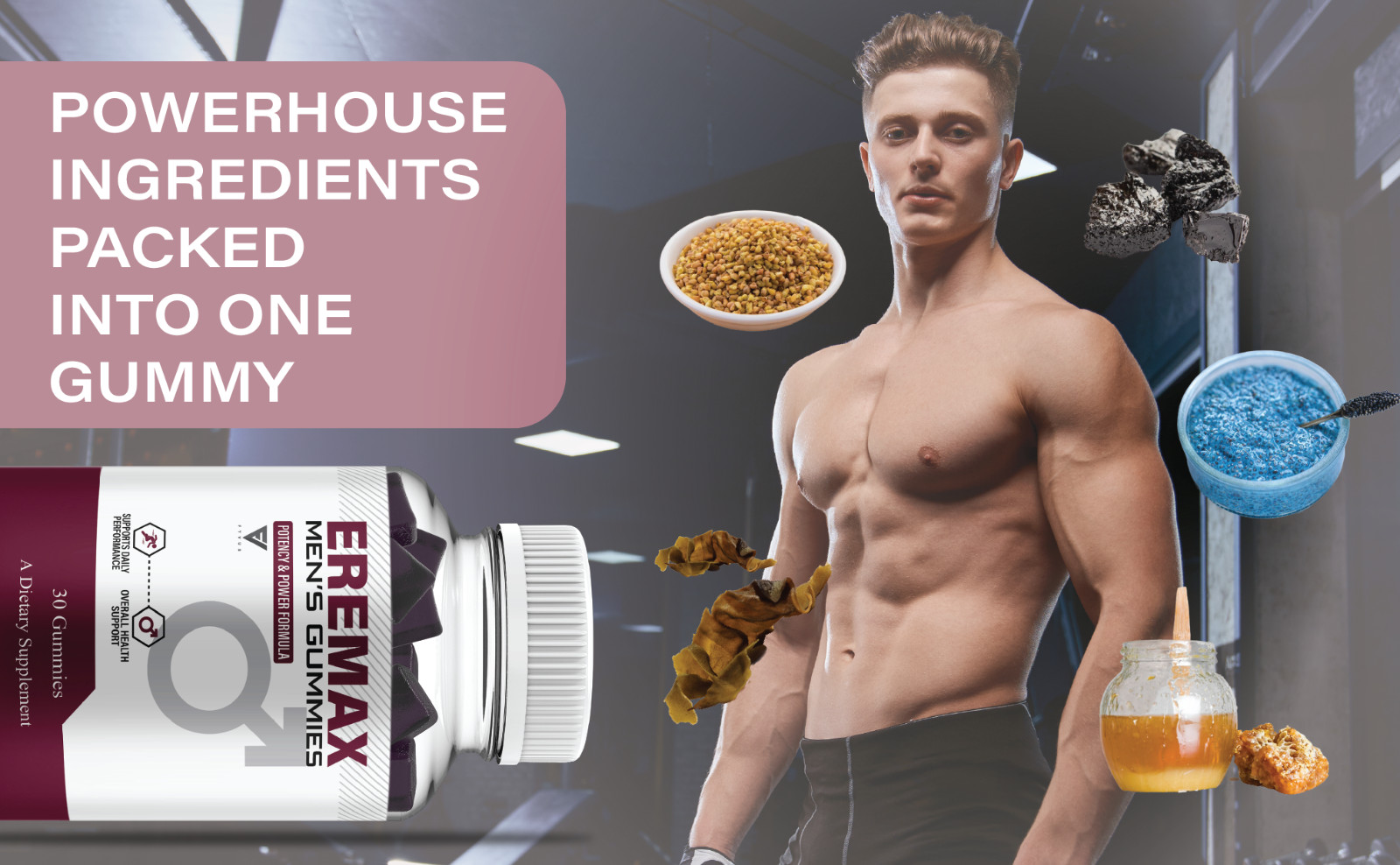 (2 Pack) Eremax Performance Gummies, Eremax Advanced Formula (2 Month Supply)