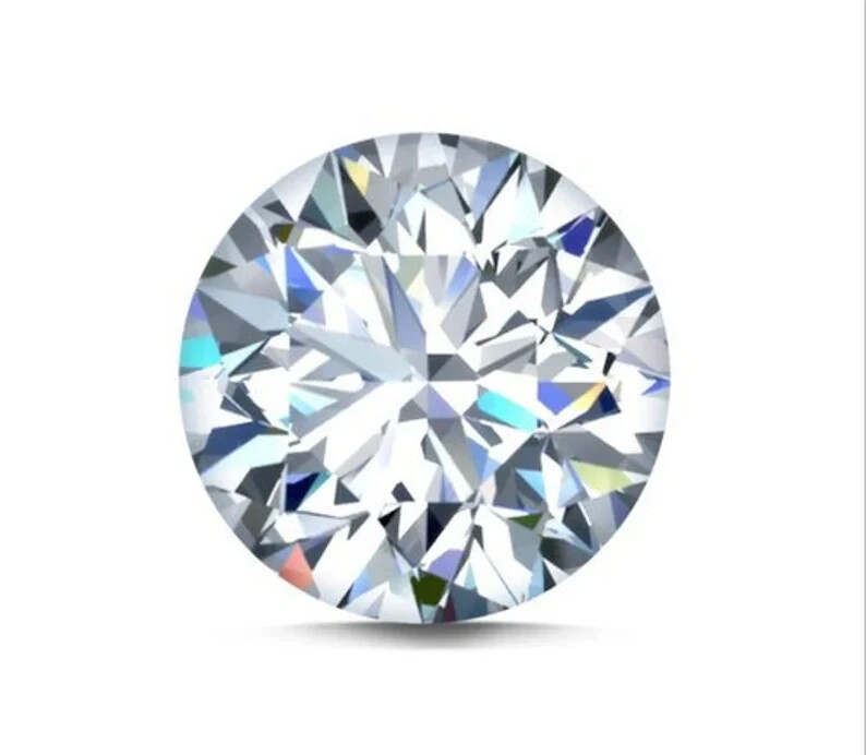 Certified Natural D Color Solitaire Lab Grown Diamond Round Cut 6 Ct VVS1 Loose