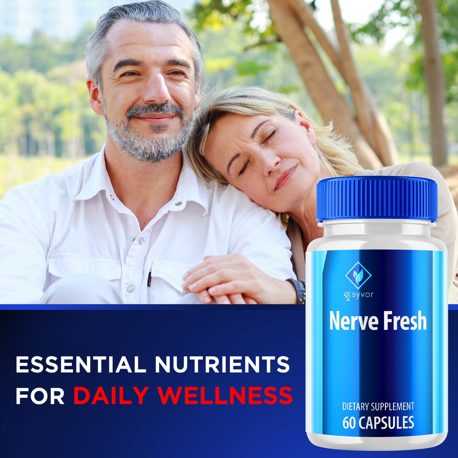 Nerve Fresh Advanced Nerve Support Formula Maximum Strength Vitamin 60 Capsules