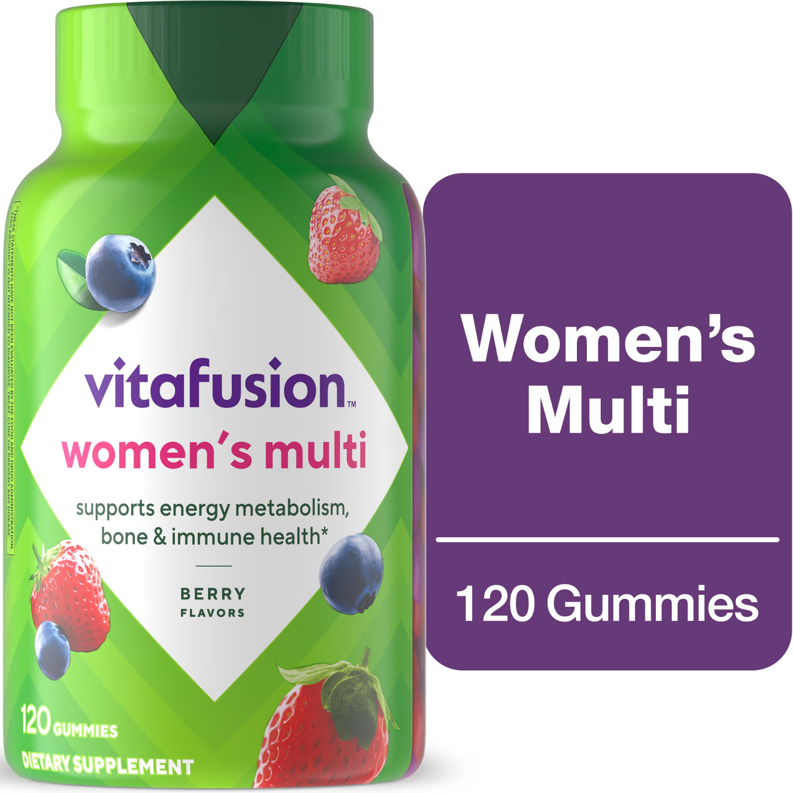 vitafusion Adult Gummy Vitamins for Women with 10% More Vitamins A, C&E 120 Ct