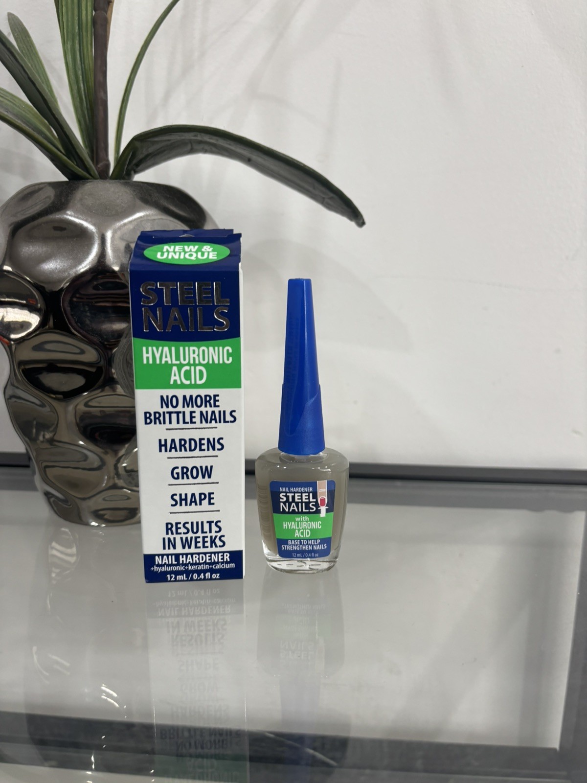 Steel Nails With Hyaluronic Acid Nail Hardener No More Brittle 12 mL / 0.4 fl oz
