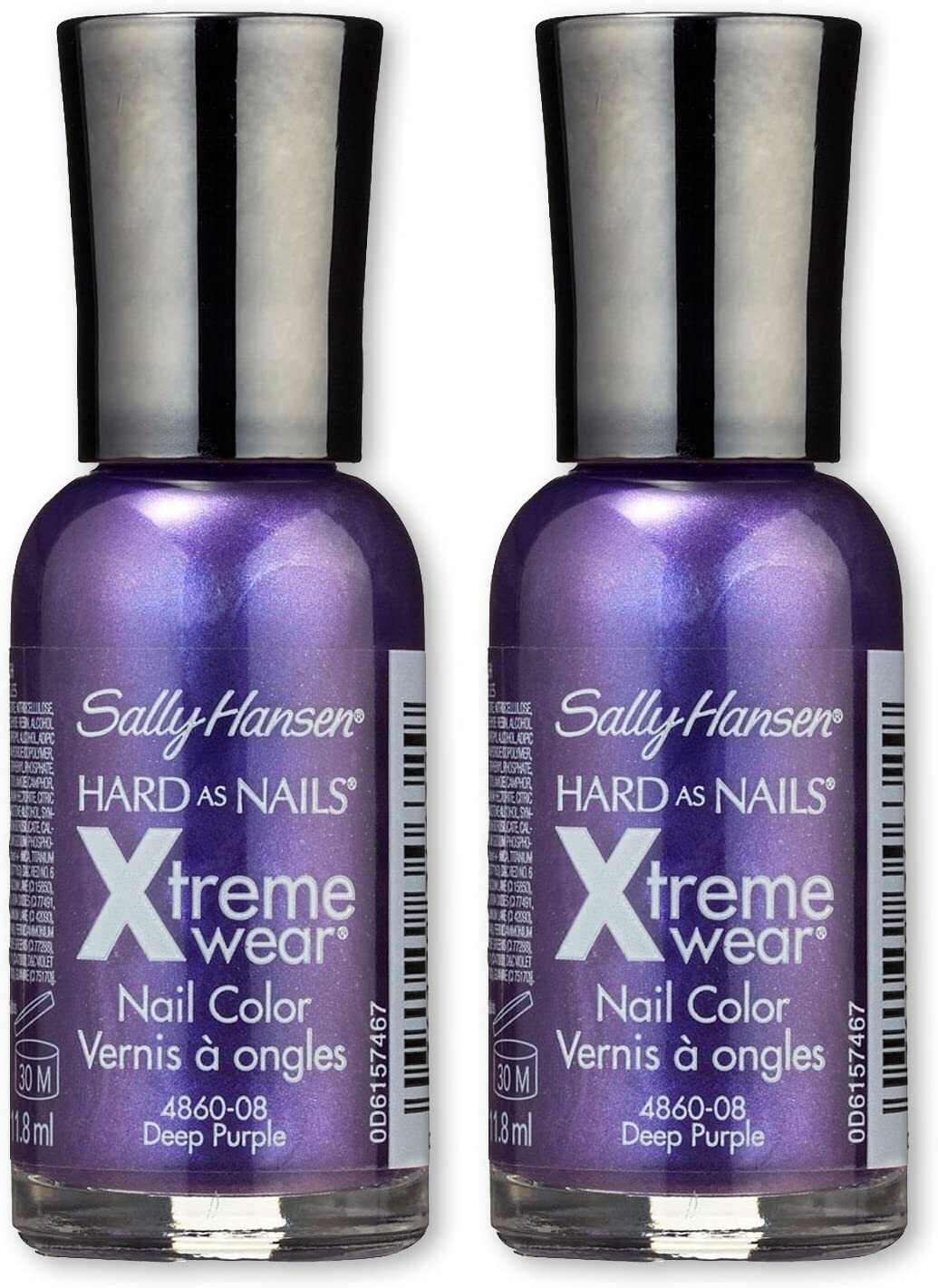 Sally Hansen Hard as Nails Xtreme Wear, # 170 Deep Purple, 0.4 oz – 2 PACK