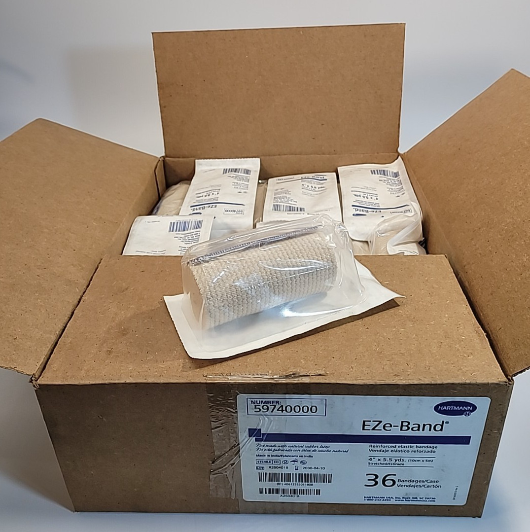 EZE-BAND STERILE 4″x 5.5 yds Bulky Gauze Bandage Hartmann *36 Rolls Exp: 04/2030