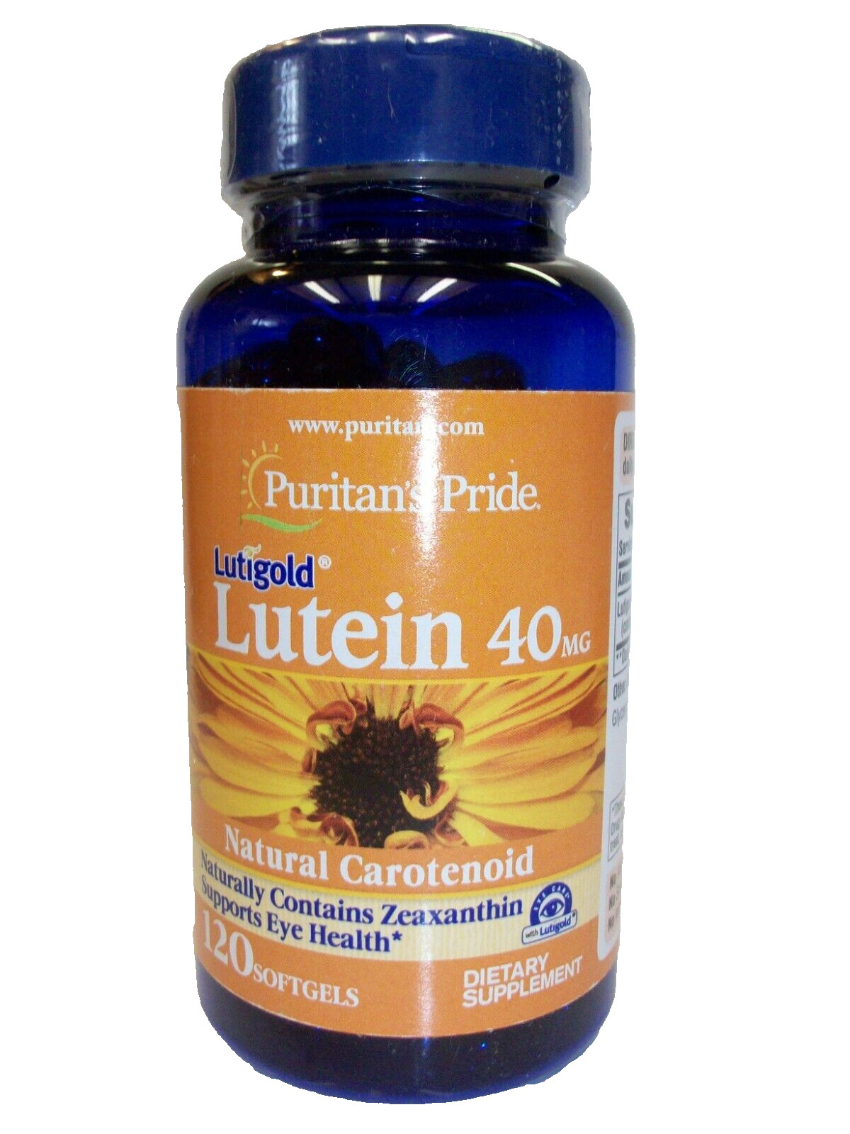 Lutein 40mg 120 Softgels Naturally Contains Zeaxanthin Natural Carotenoid