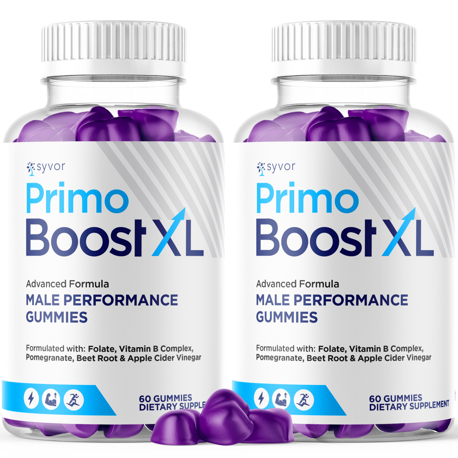 (2 Pack) Primo Boost XL Gummys Advanced Formula PrimoBoost XL Male 120 Gummies