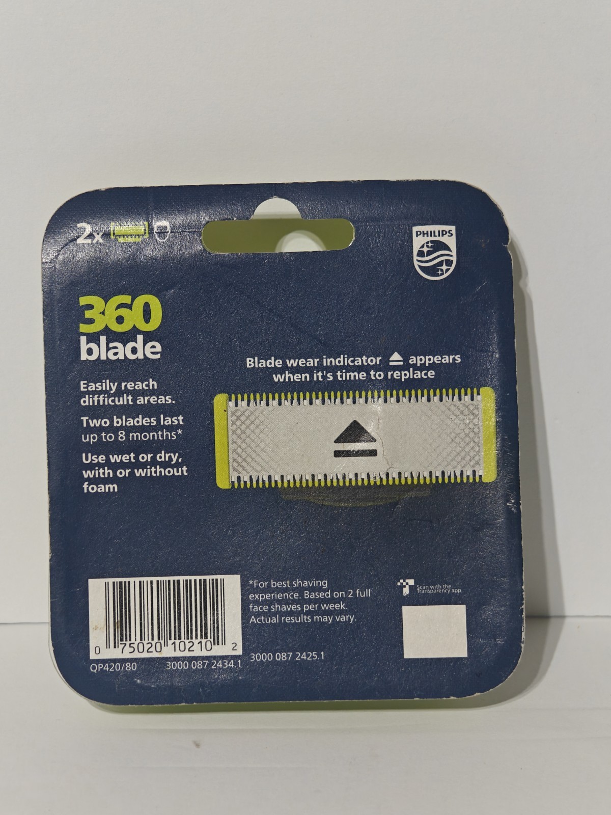 Philips Norelco 2 pack Replacement Blade QP220/80 NEW – sealed box
