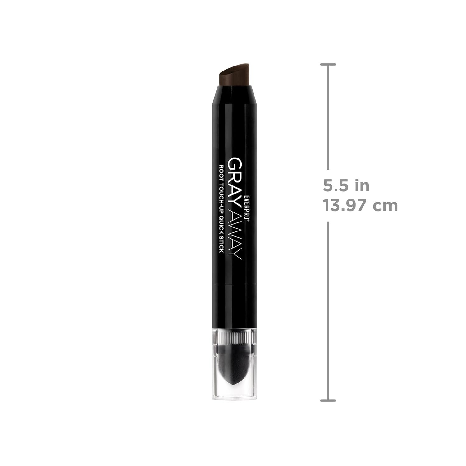 Natural-Looking Gray Coverage Stick – 0.1 Oz, Black/Dark Brown, Easy Application