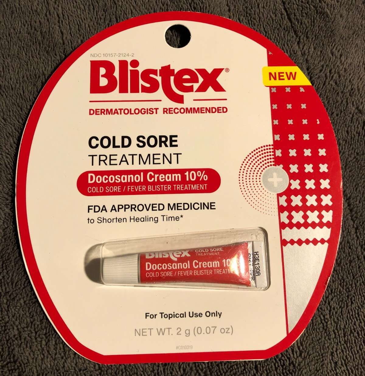 New Blistex Cold Sore Fever Blister Treatment 2g Tube EXP 4/2027