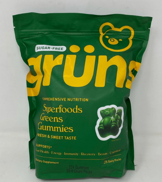 Superfood Gummies Sugar Free, Comprehensive Nutrition Gut & Immune Support 224 C
