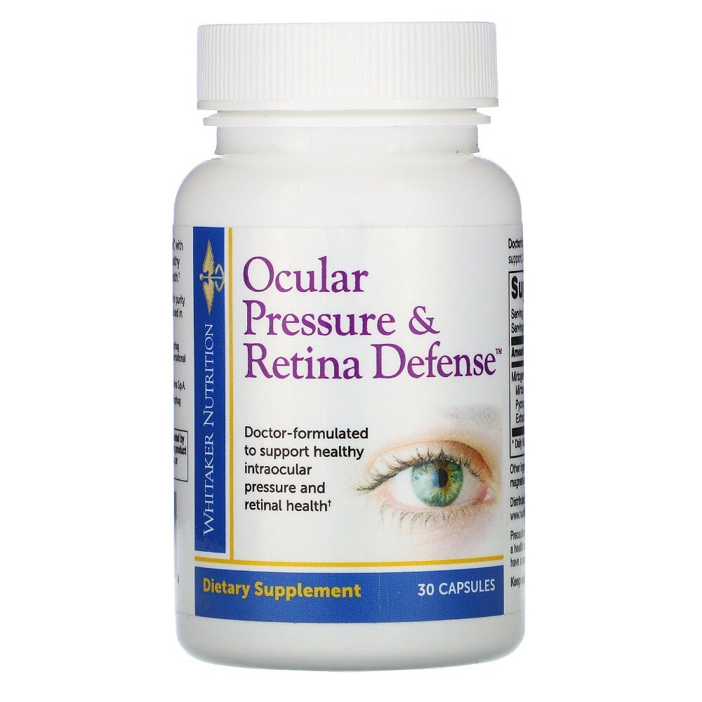 Ocular Pressure Retina Defense Supplement Intraocular Pressure Leve Eye Health