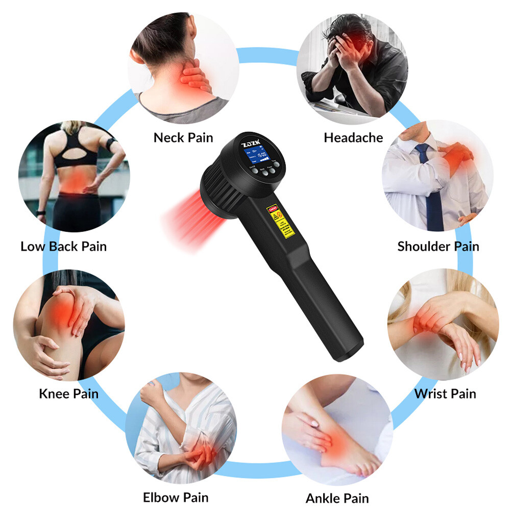 10W Portable Laser Therapy Device 25 Diodes for Chronic Pain Relief 25x808nm NIR