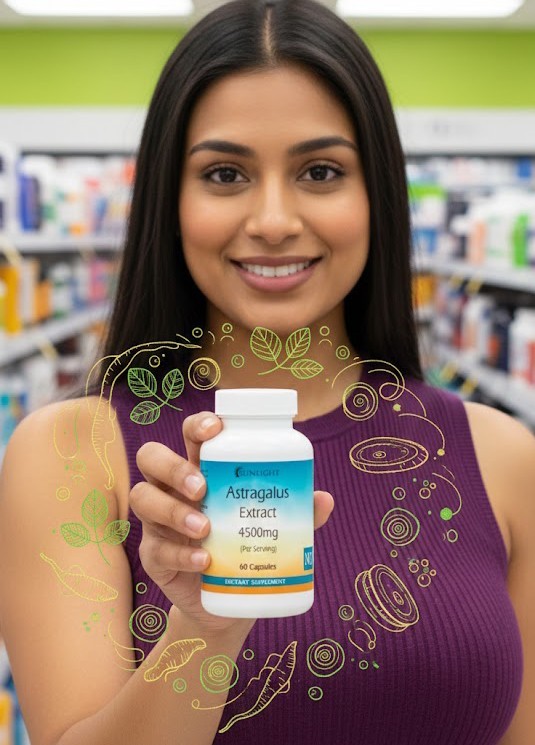 Astragalus 4500mg Capsules serving- USA Deal