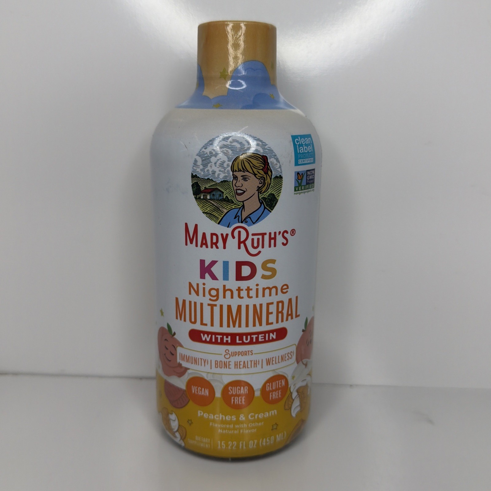 Mary Ruth’s Kids Nighttime Multivitamin w/ Lutein, Peaches & Cream 15.22 oz 1/28