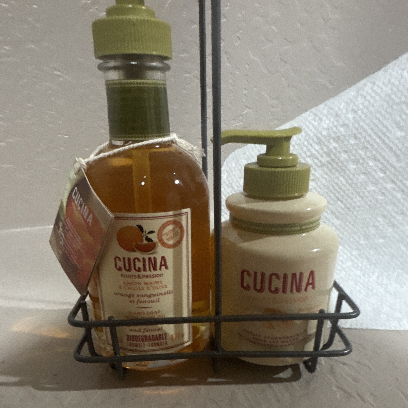 Cucina Fruits & Passion Orange Sanguinelle & Fennel Hand Soap & Lotion Set
