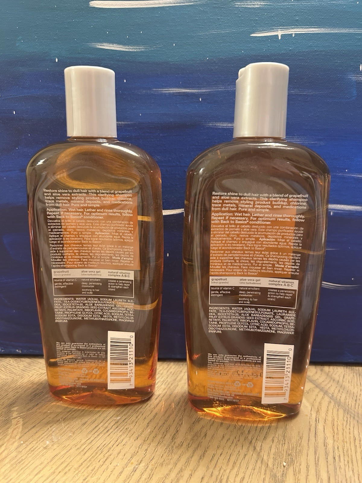 2 Back to Basics White Grapefruit Clarifying Shampoo 12 oz