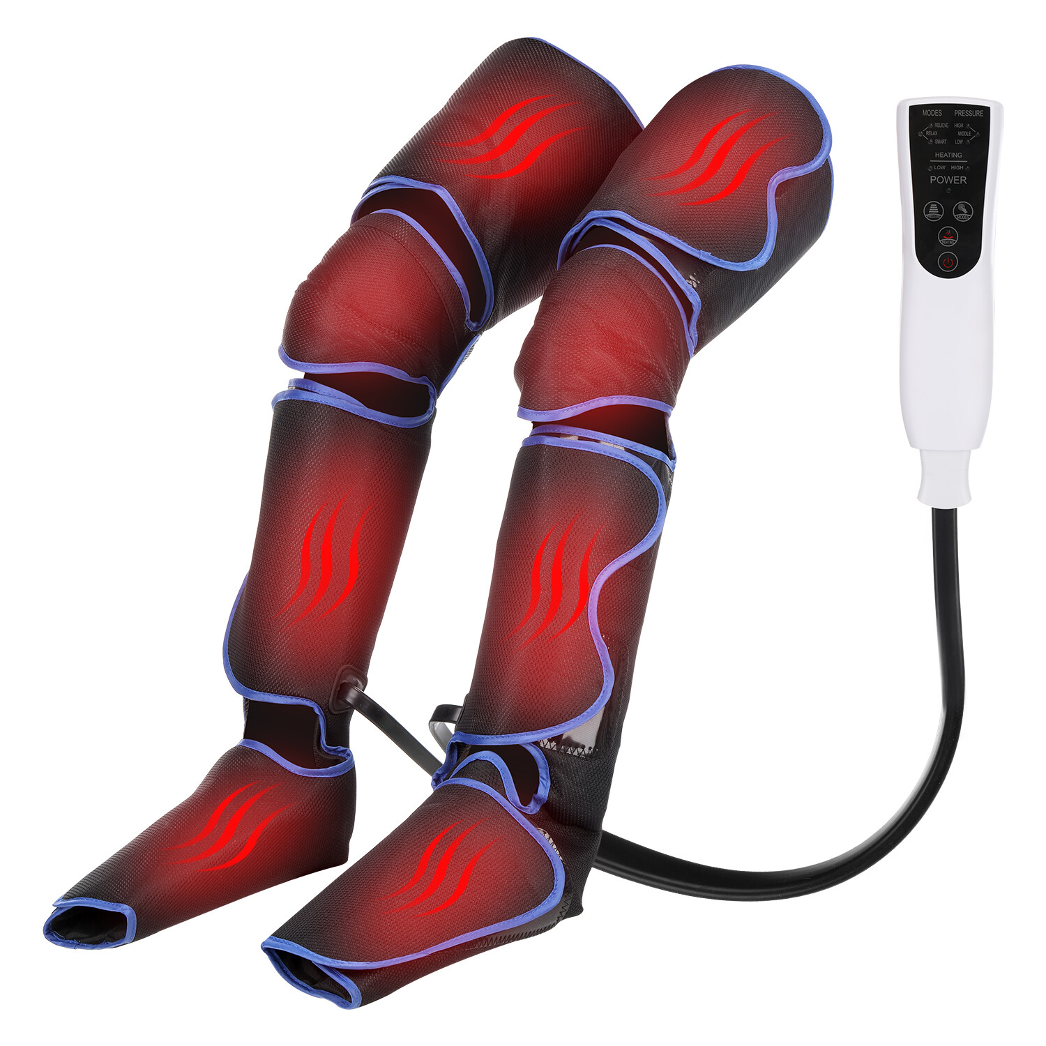 Portable Leg Massager, Air Compression Thigh, Calf, Knee & Feet Massager b