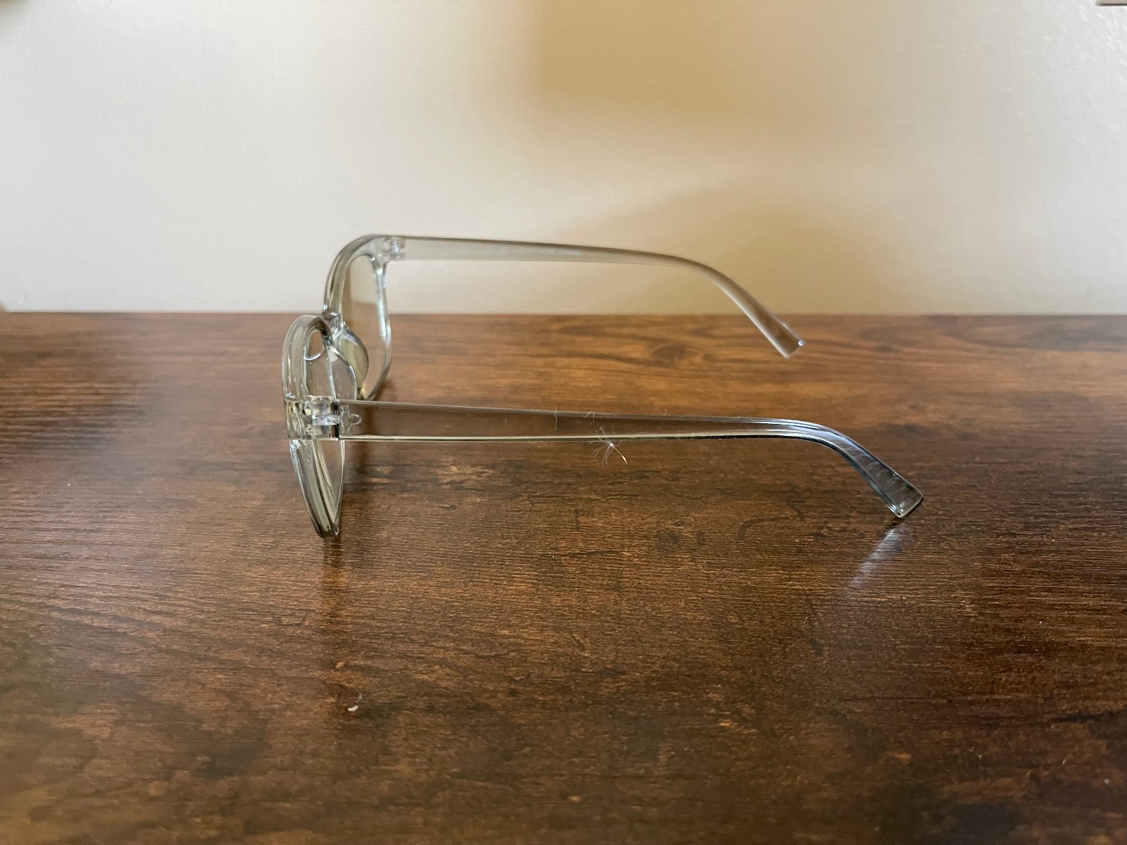 Clear Transparent Square Modern Minimalist Eyeglass Frames Only 53-17-140 mm