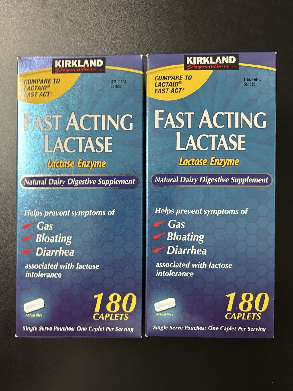 Kirkland Signature Fast Acting Lactase 2 Pack Of 180 (360 Total)