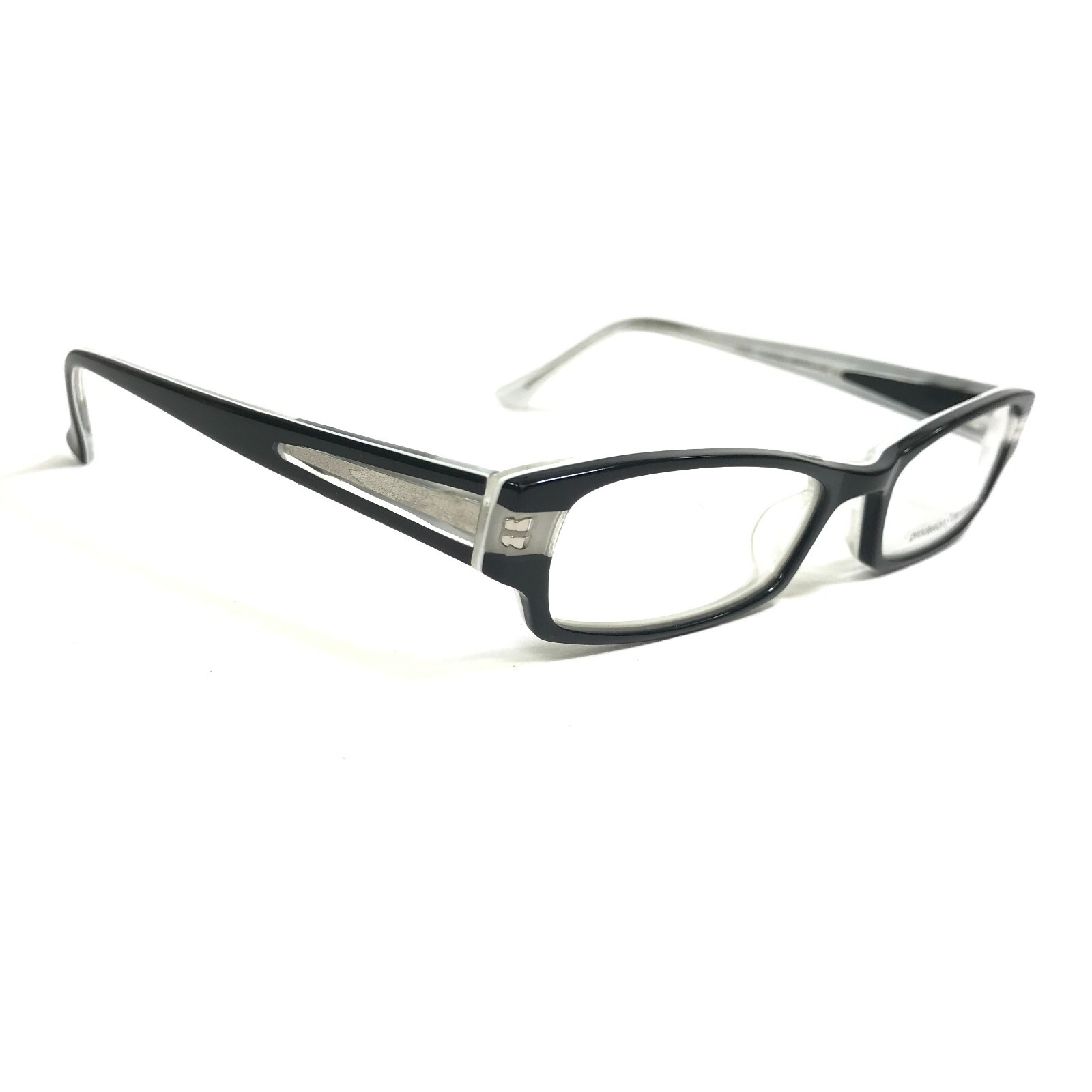 Prodesign Denmark Eyeglasses Frames 4629 C.6032 White Gray Black Clear 49-17-130