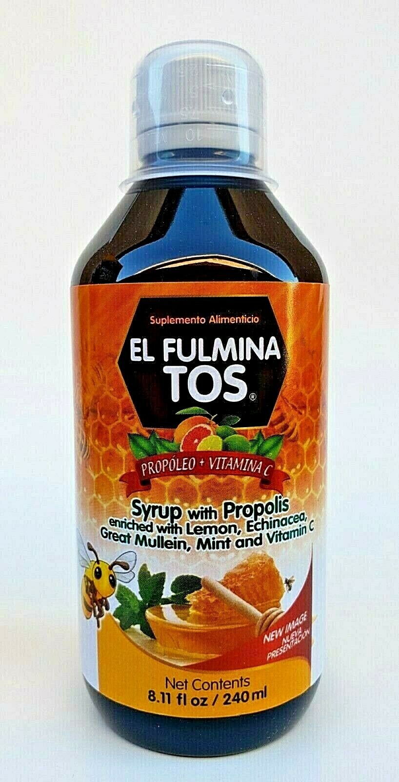 JARABE PARA LA TOS FULMINA TOS COUGH SYRUP 240 ML. EACH PROPOLEO EQUINACEA LEMON