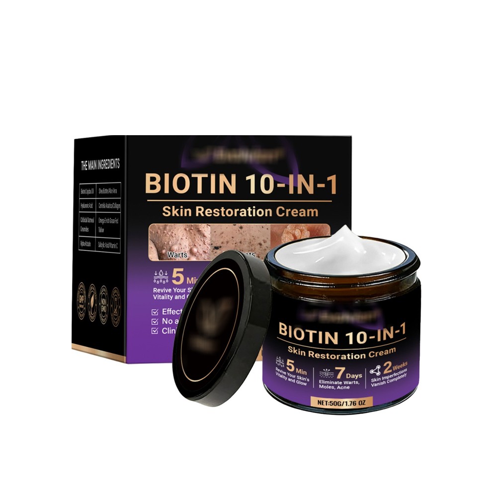 Biotin 10-in-1 Skin Restoration Cream, 2026 Professional Skin Treatment Cream US
