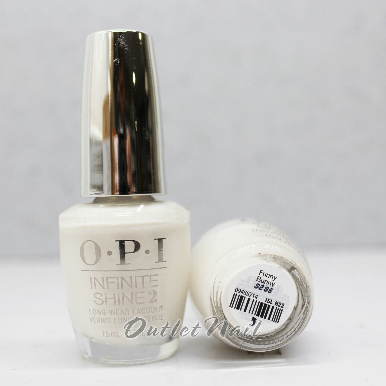 OPI Lacquer 10 Day Nail Polish – ISL H22 FUNNY BUNNY 0.5oz White French ISLH22