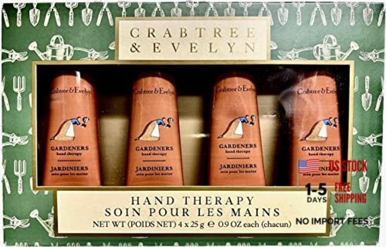Crabtree & Evelyn Hand Therapy 4-Pack (0.9 oz Each) 0.9 Ounce (Pack of 4)