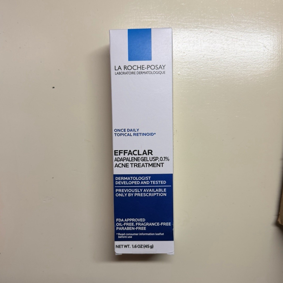 La Roche-Posay Effaclar Adapalene 0.1% Acne Gel, Oil-Free 1.6 oz