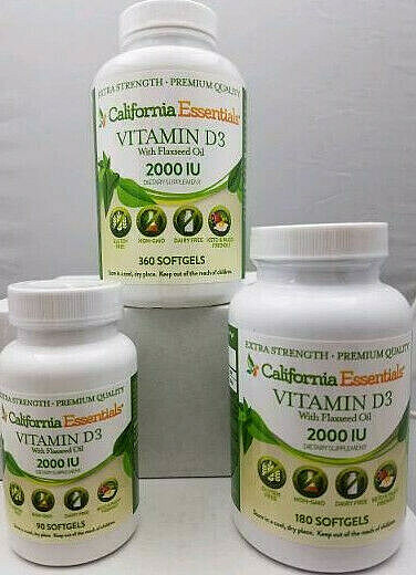 BOOST IMMUNITY & BONE HEALTH-VITAMIN D3 2,000iu SOFTGEL IN FLAXSEED OIL