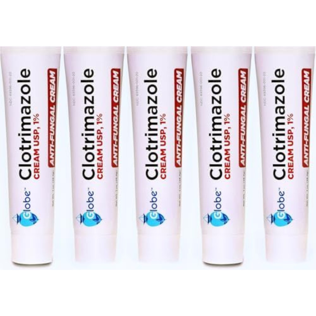5Pack Anti-Fungal Cream Cure Athletes Foot, Jock Itch, Compare to Lotrimin AF 1%