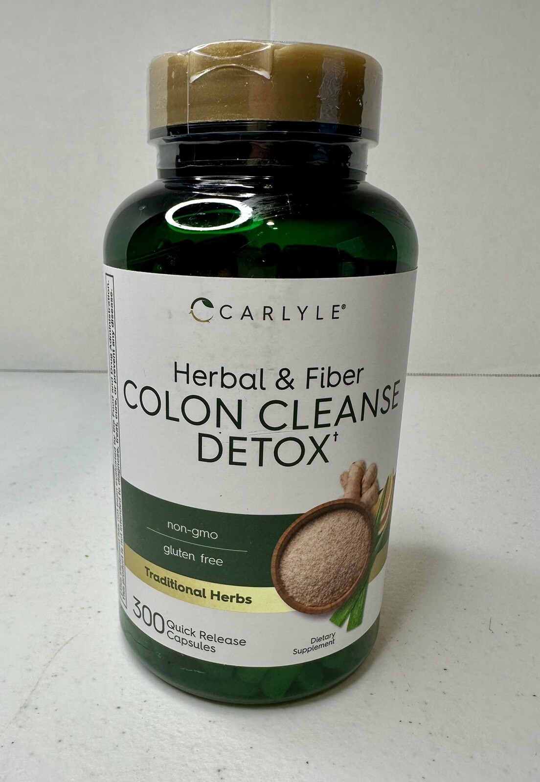 Carlyle Herbal & Fiber Colon Cleanse Detox+ 300 Capsules Exp. 08/2025