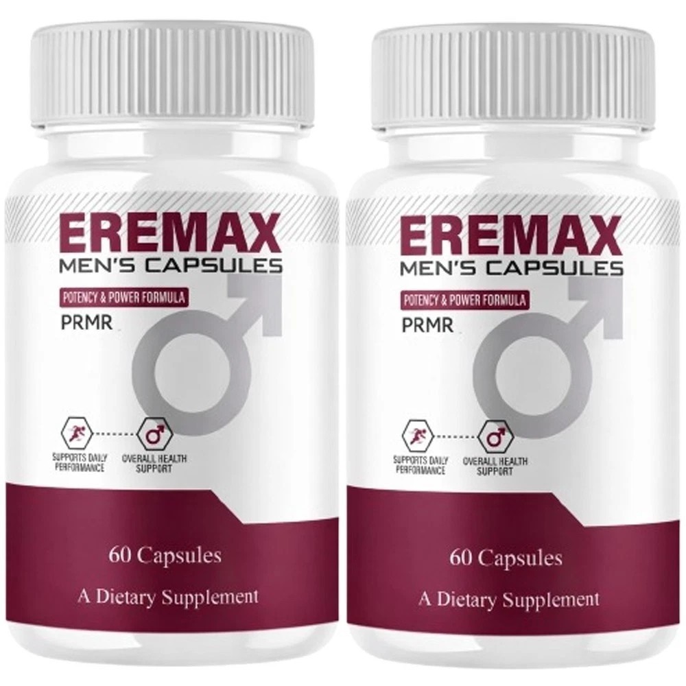(2 pack) Eremax Capsules, Eremax Premium Performance Supplement – (120 Capsules)