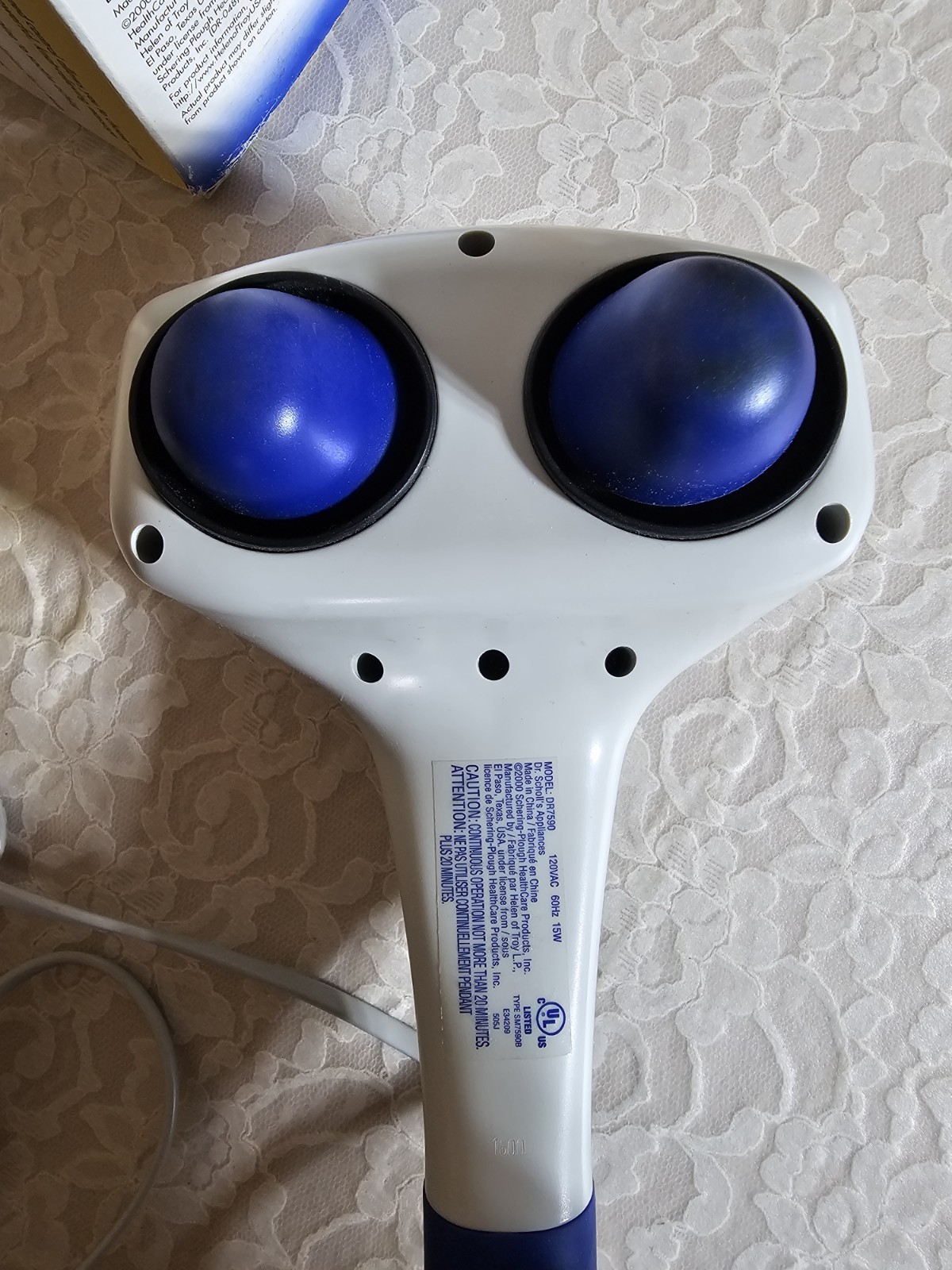 Dr Scholls Pulsating Percussion Massager Variable Speed DR7590 Massage Relief
