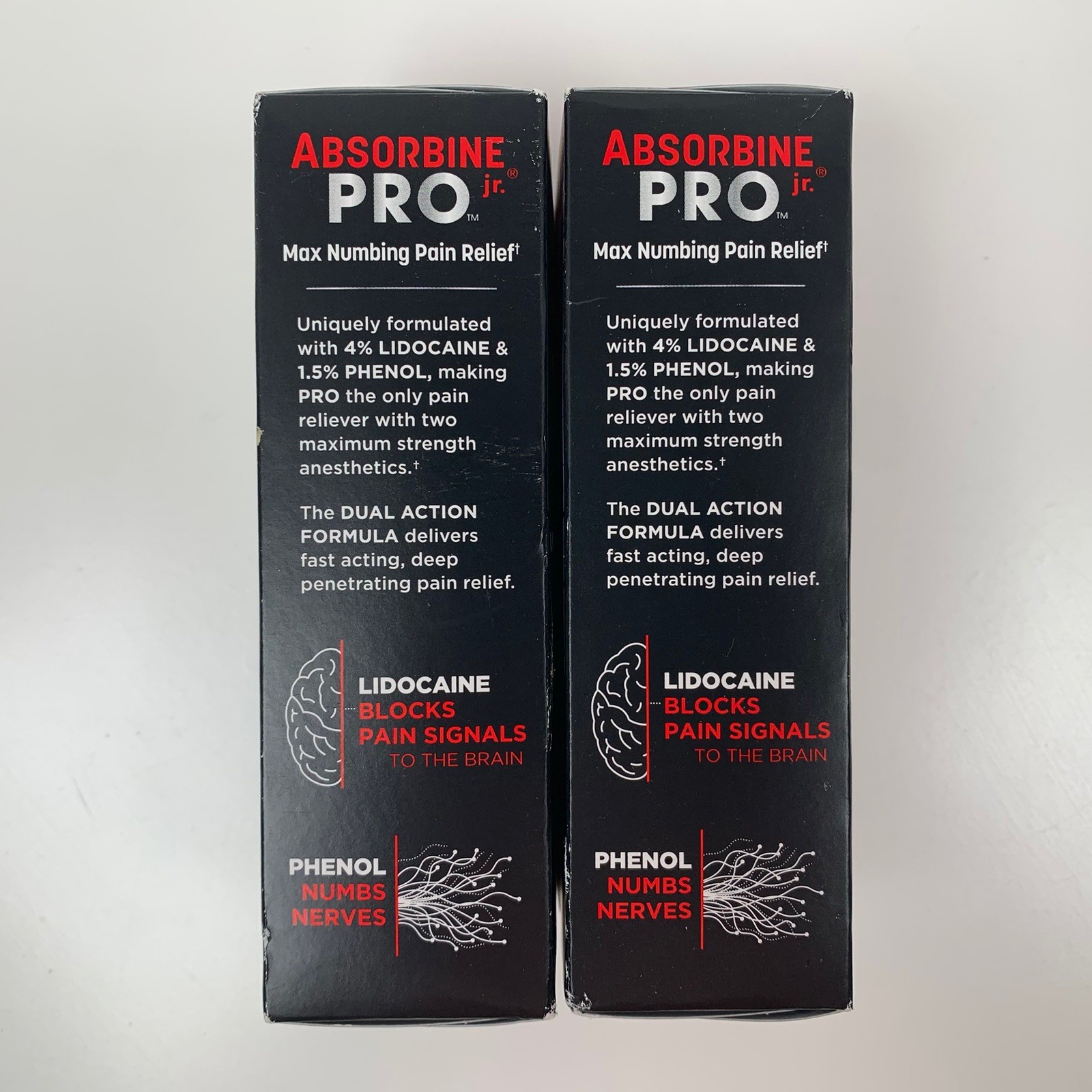 (2) ABSORBINE JR PRO No-Mess Roll On Maximum Strength 3oz Each
