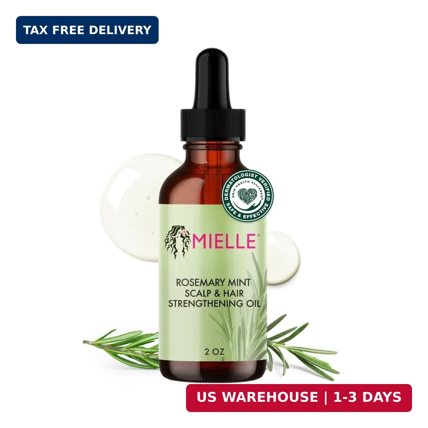 Hair Oil Rosemary Mint Strengthening Biotin Oil Infused