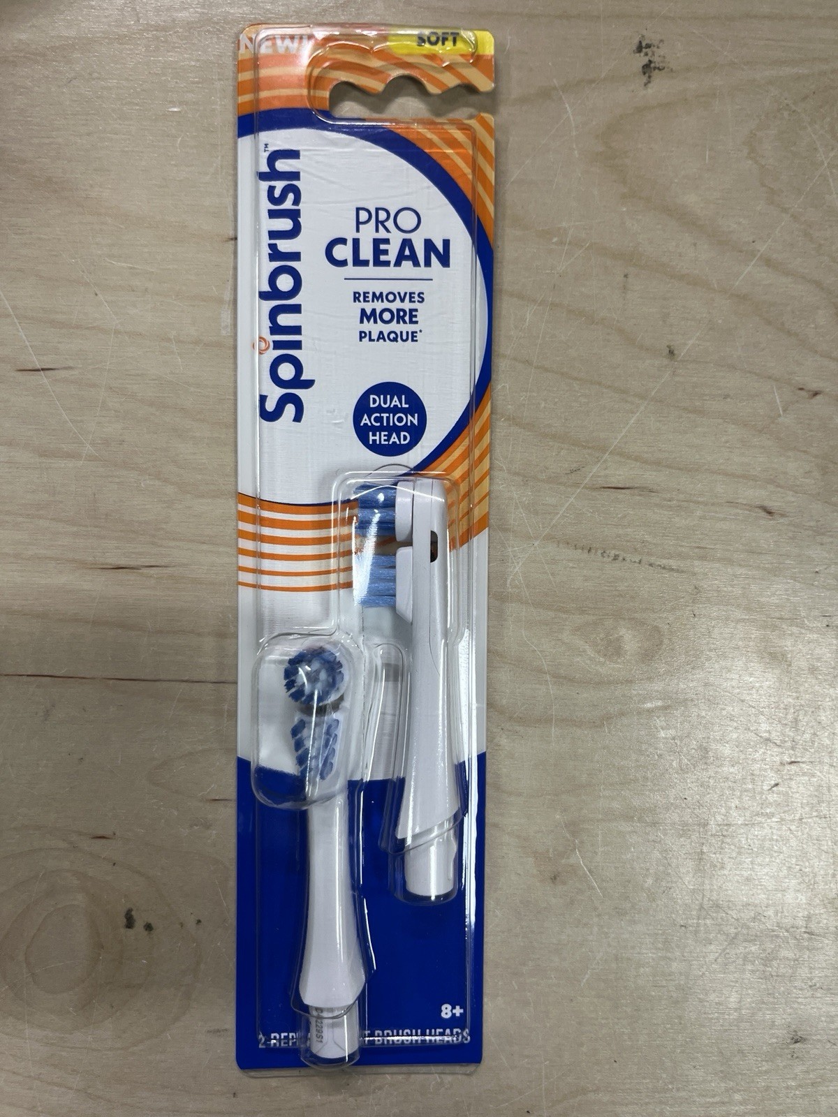 Spinbrush PRO CLEAN 4 Packs Replacement Brush Heads Electric Toothbrush Refill