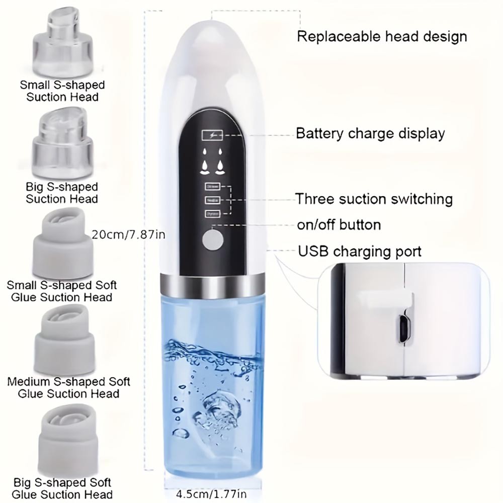 Easy-To-Use Reusable High-Quality Compact Lightweight Portable Blackhead Remover